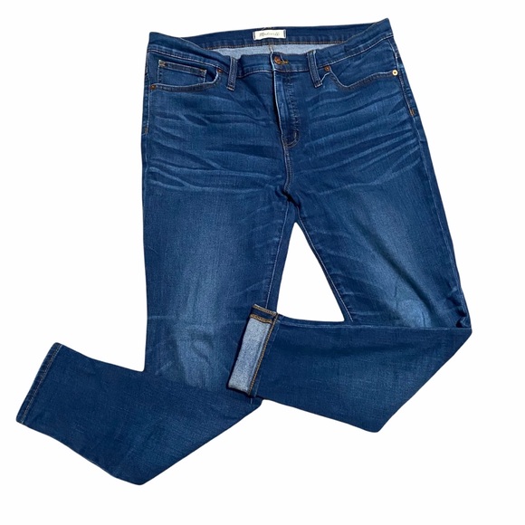 Madewell Denim - MADEWELL 9” High Rise Raw Hem Skinny Jean - 32